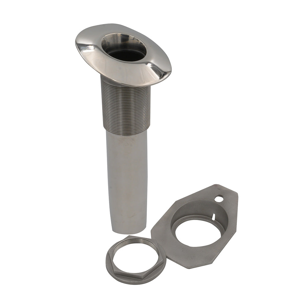 C.E. Smith Screwless Flush Mount Rod Holder - 15 Degree - Black Liner - Part #53677