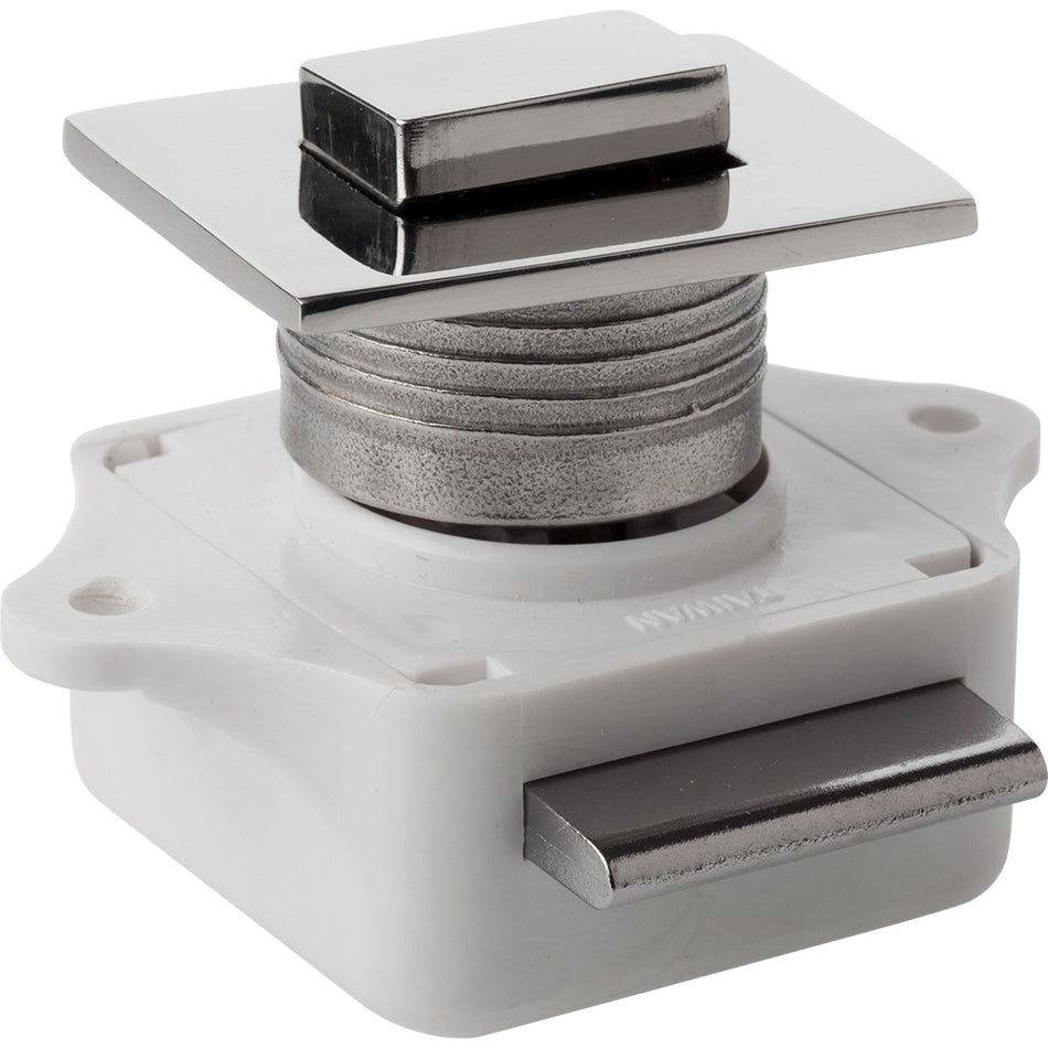 Sea-Dog Push Button Rim Latch Square Stainless Steel/Plastic Housing Part #225310-1
