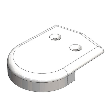 TACO Marine 2-Inch White Rub Rail End Cap - F90-0001WN