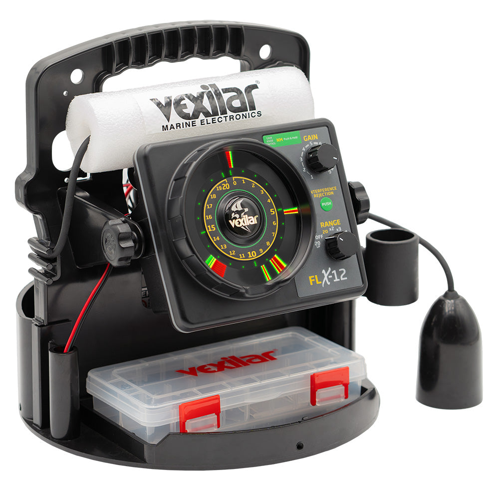 Vexilar FLX-12 Pro Pack II Fishing System with 12 Degree Ice Transducer