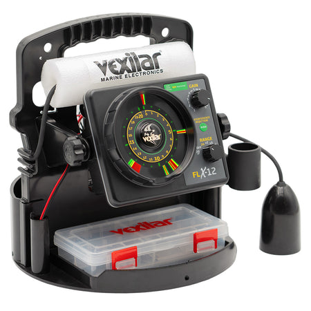 Vexilar FLX-12 Pro Pack II Fishing System with 12 Degree Ice Transducer