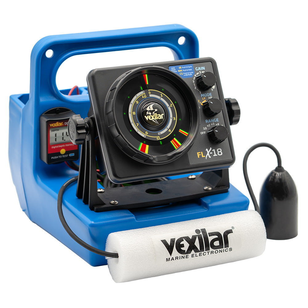 Vexilar FLX-18 Genz Pack with 12 Degree Ice-Ducer and DD-100 Fishfinder System