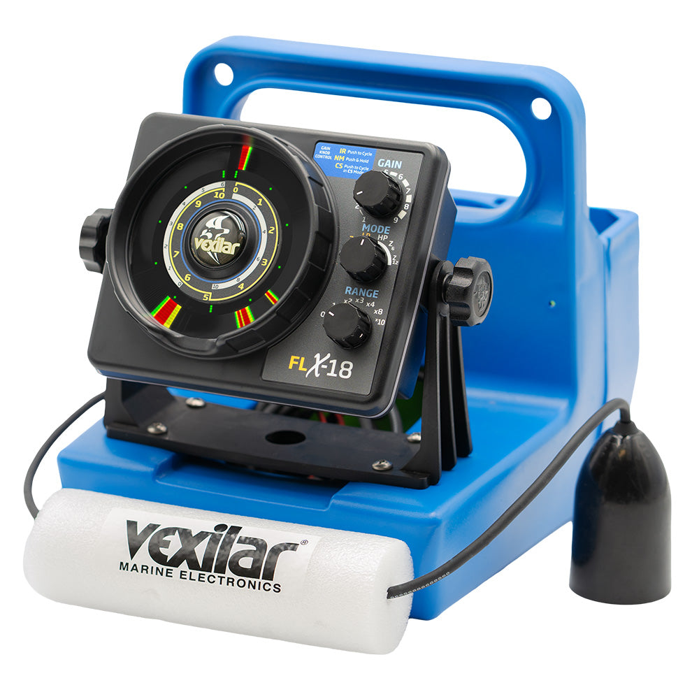 Vexilar FLX-18 Genz Pack with 12 Degree Ice-Ducer and DD-100 Fishfinder System