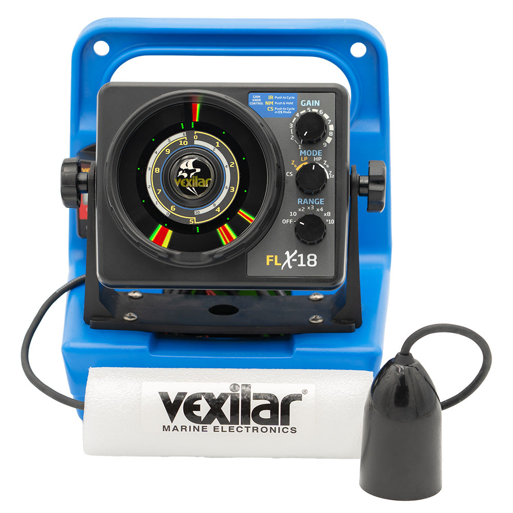 Vexilar FLX-18 Genz Pack with 12 Degree Ice-Ducer and DD-100 Fishfinder System