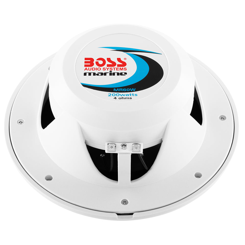 Boss Audio MR60 6.5-Inch Marine Grade Waterproof Speakers - White, Pair