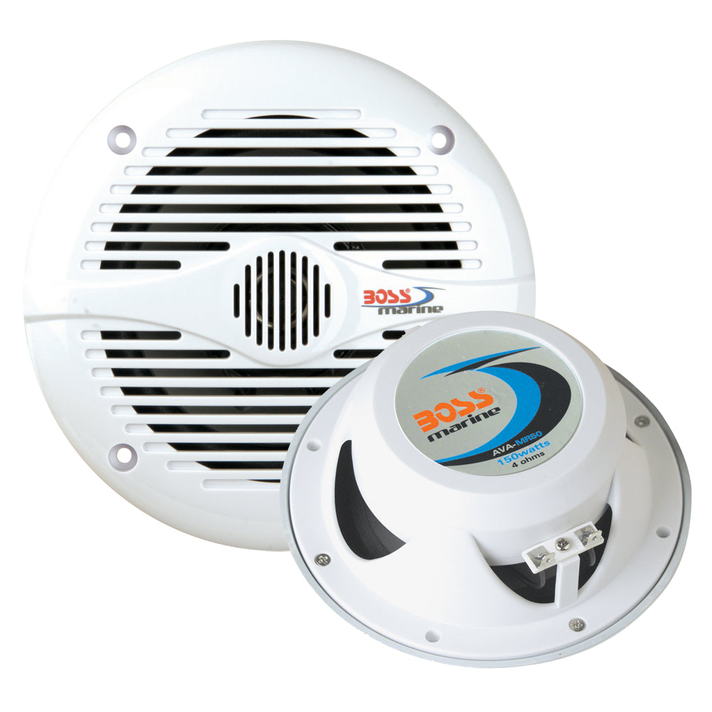 Boss Audio MR60 6.5-Inch Marine Grade Waterproof Speakers - White, Pair