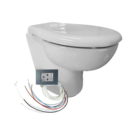 Albin Group Ultra Slim Premium Standard 12V Toilet - Compact Macerator & Digital Control