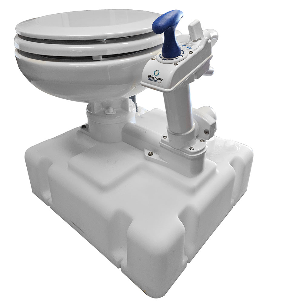 Albin Group Voyager Manual Toilet System with 8-Gallon Tank