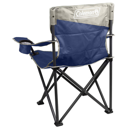 Coleman Big & Tall Quad Camping Chair - Skyfall Blue, Extra Wide Support for Up to 600 Pounds