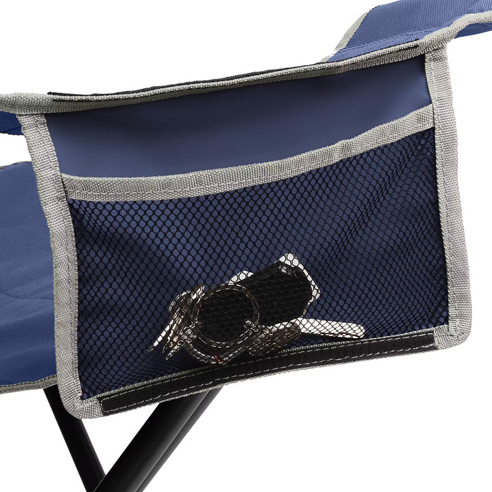 Coleman Big & Tall Quad Camping Chair - Skyfall Blue, Extra Wide Support for Up to 600 Pounds