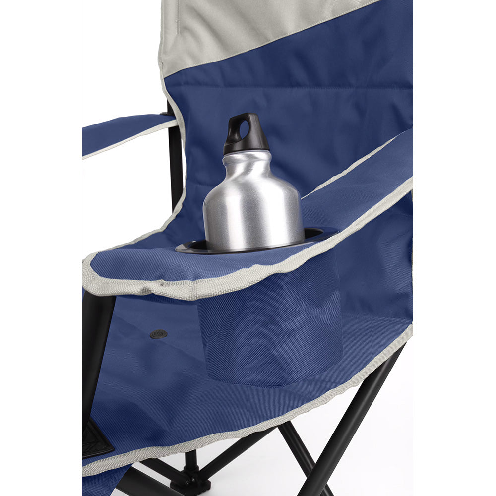Coleman Big & Tall Quad Camping Chair - Skyfall Blue, Extra Wide Support for Up to 600 Pounds