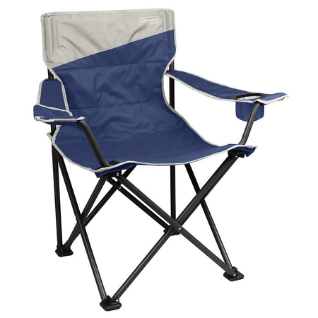 Coleman Big & Tall Quad Camping Chair - Skyfall Blue, Extra Wide Support for Up to 600 Pounds