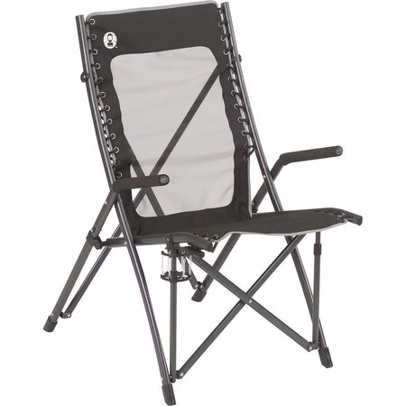 Coleman ComfortSmart Suspension Chair - Black, Supportive Portable Camping and Lounge Chair