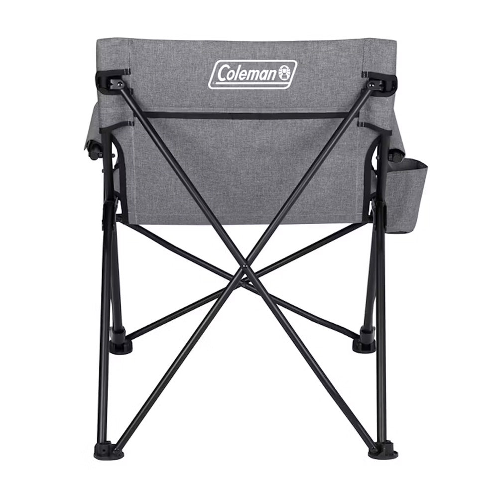 Coleman Forester Series Deck Chair - Grey | Lightweight Outdoor Folding Chair with Cupholder and Carry Bag