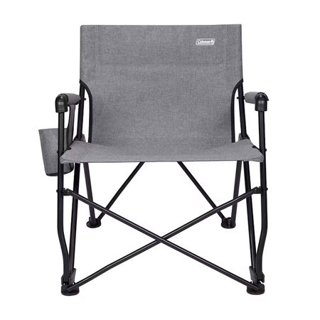 Coleman Forester Series Deck Chair - Grey | Lightweight Outdoor Folding Chair with Cupholder and Carry Bag