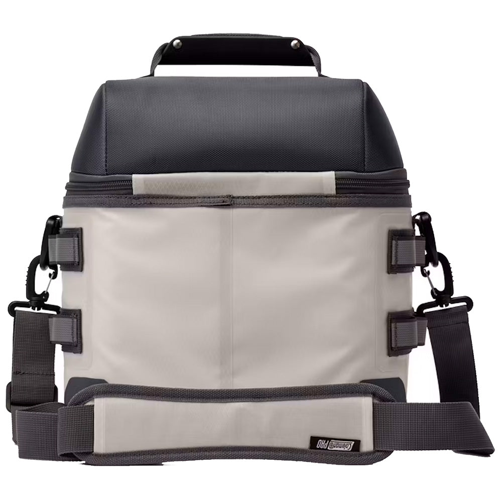 Coleman Pro 16-Can Soft Cooler in Mushroom - Durable Insulated Bag with Dry Storage and Reflective Webbing