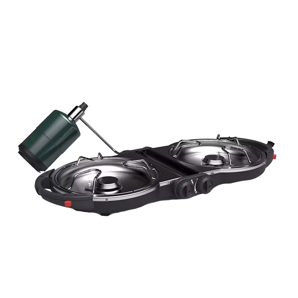 Coleman Fold N Go Propane Camping Stove - Black | Portable 20,000 BTU Dual Burner Stove with Instastart Ignition