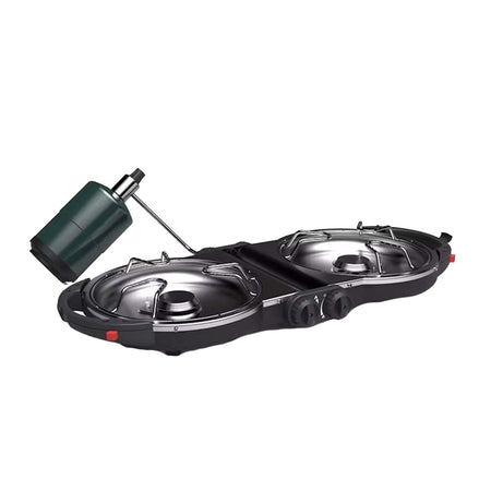 Coleman Fold N Go Propane Camping Stove - Black | Portable 20,000 BTU Dual Burner Stove with Instastart Ignition