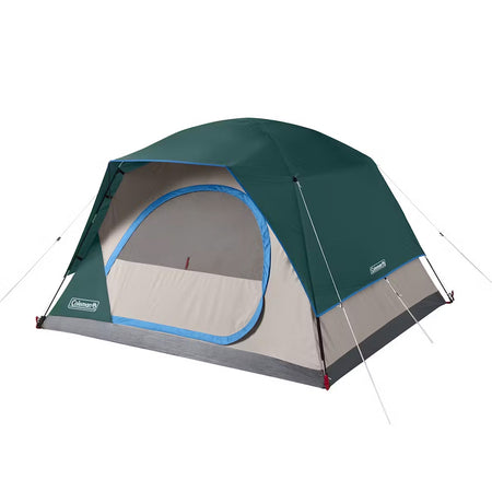 Coleman 4-Person Skydome Camping Tent - Evergreen | Quick Setup & Weatherproof Design
