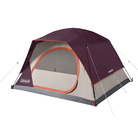 Coleman 4-Person Skydome Camping Tent - Blackberry | Easy Setup, Weatherproof Dome Tent
