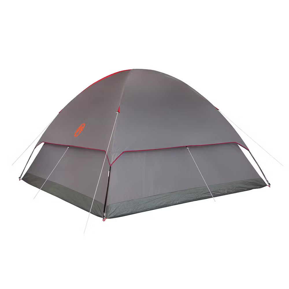 Coleman Flatwoods II 6-Person Lightweight Dome Tent - Red, Easy Setup for Family Camping