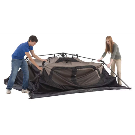 Coleman 6-Person Instant Cabin Tent in Black * Easy Setup, Weatherproof Camping Shelter