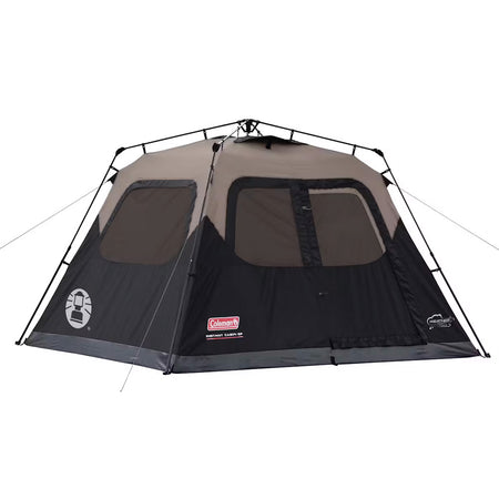 Coleman 6-Person Instant Cabin Tent in Black * Easy Setup, Weatherproof Camping Shelter