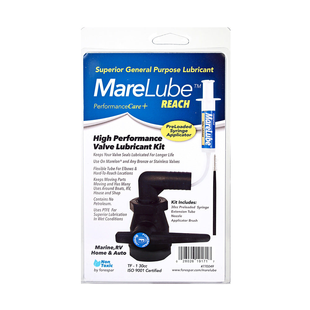Forespar MARELUBE Reach 30cc Lube Kit * High-Performance Valve Lubricant for Marine, RV, and Auto Applications