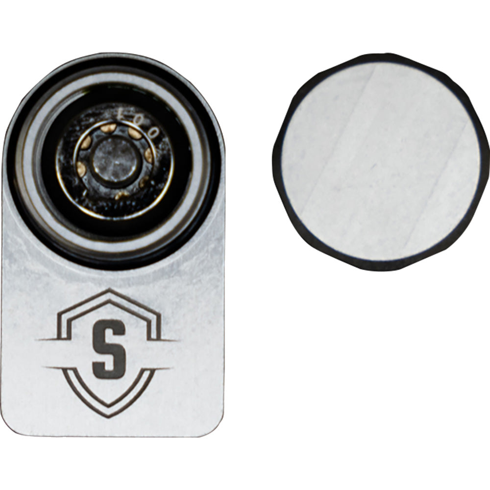 Secure Outdoors Elite Lock Single Universal Silver * High-Security Boat Lock for Trolling Motors, Graphs, and Anchors