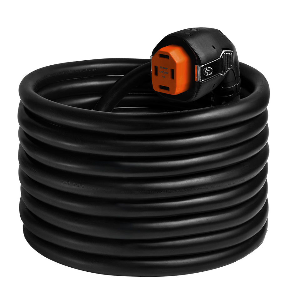 SmartPlug 50 Amp Angled RV Dual Configuration Cordset - 30 Feet