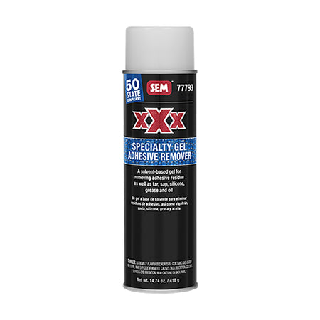 SEM XXX Specialty Gel Adhesive Remover * 20oz Aerosol Can for Surface Cleaning and Residue Removal