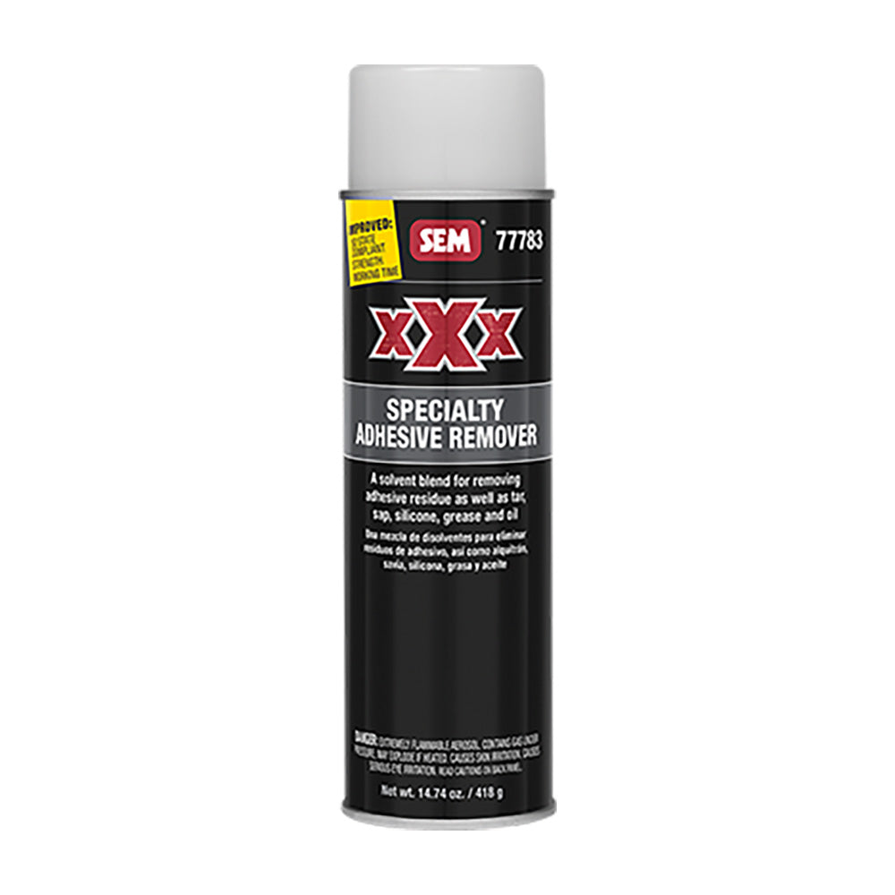 SEM XXX Universal Adhesive Remover - 16 oz Aerosol Can for Automotive and Industrial Surfaces