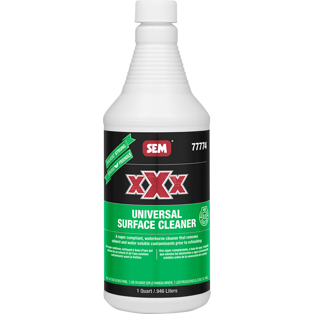 SEM XXX Universal Surface Cleaner - 1 Quart for Automotive Refinishing and Surface Preparation