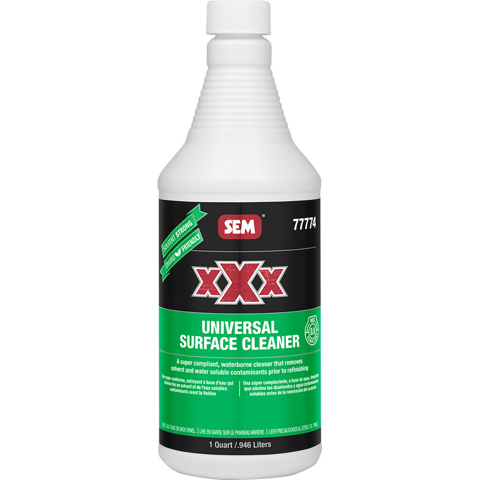 SEM XXX Universal Surface Cleaner - 1 Quart for Automotive Refinishing and Surface Preparation