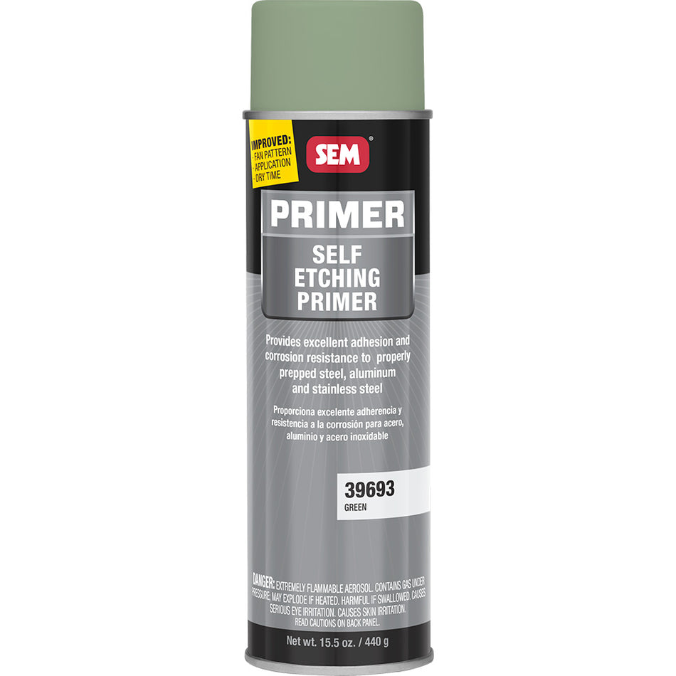 SEM Self Etching Primer in Green - 20oz Aerosol Can for Metal Preparation