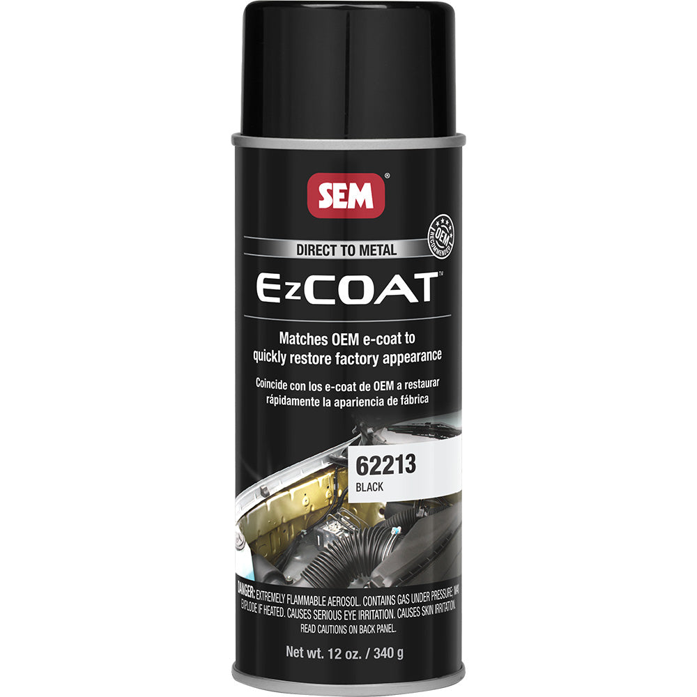 SEM Ez Coat 16oz Aerosol Can in Black * OEM Recommended Direct-to-Metal Coating