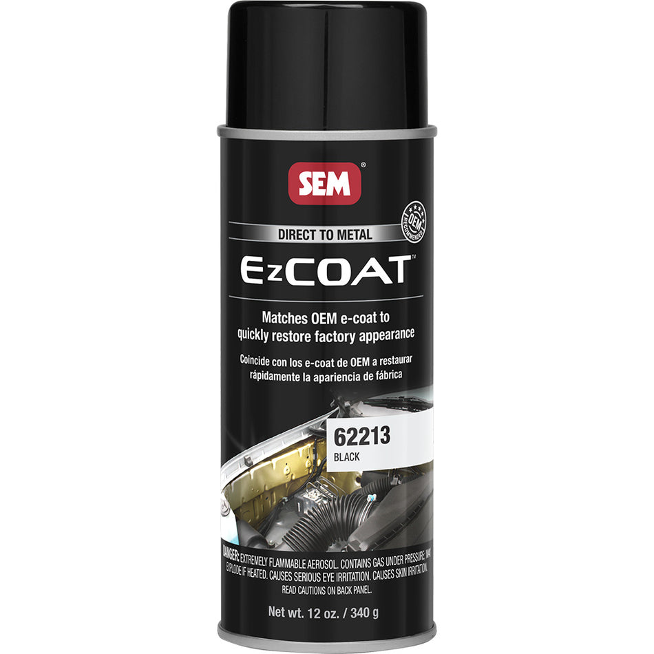 SEM Ez Coat 16oz Aerosol Can in Black * OEM Recommended Direct-to-Metal Coating