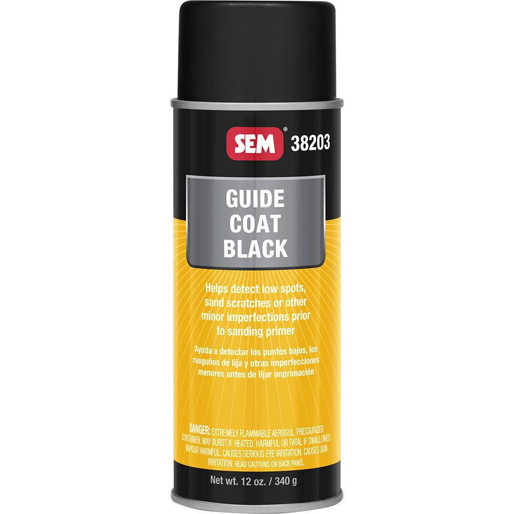 SEM Guide Coat 38203 - 16 oz Aerosol Black for Primed Surfaces