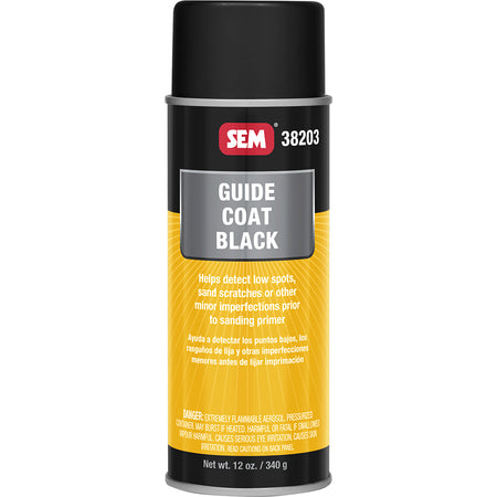 SEM Guide Coat 38203 - 16 oz Aerosol Black for Primed Surfaces