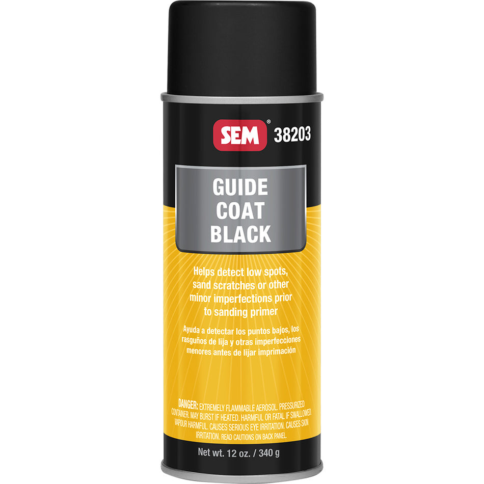 SEM Guide Coat 38203 - 16 oz Aerosol Black for Primed Surfaces