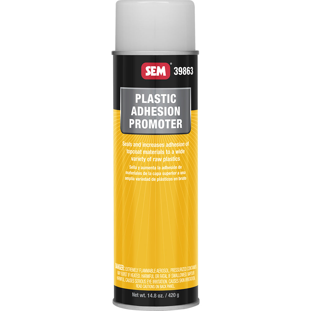 SEM Plastic Adhesion Promoter - 16oz Aerosol Can for Improved Bonding on Olefin Plastics