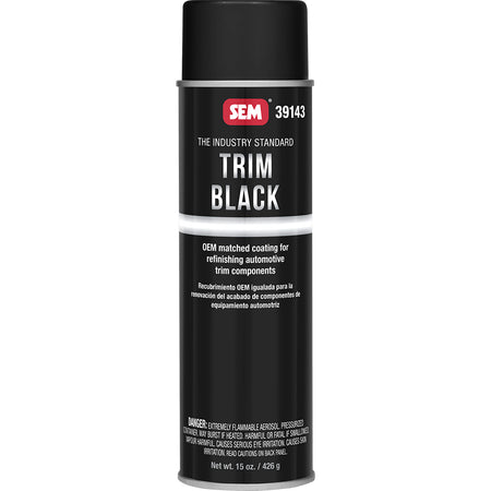 SEM Trim Black Aerosol Can 20oz - OEM Match for Automotive Trim