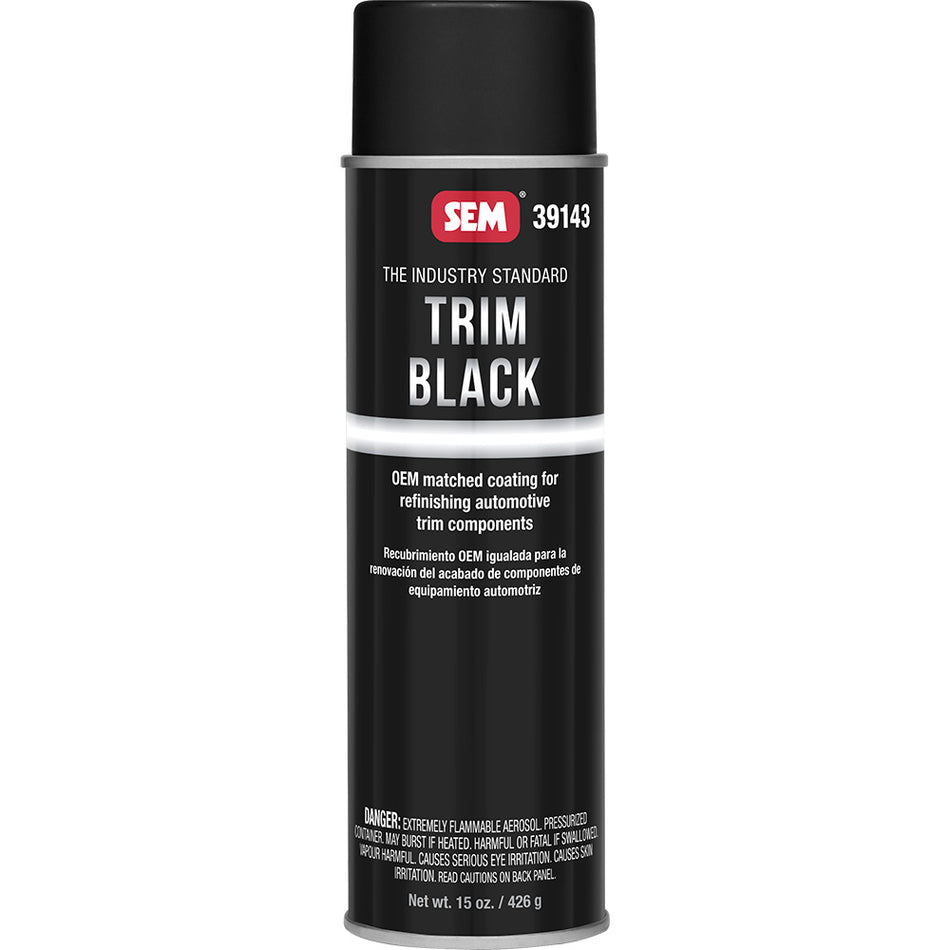 SEM Trim Black Aerosol Can 20oz - OEM Match for Automotive Trim