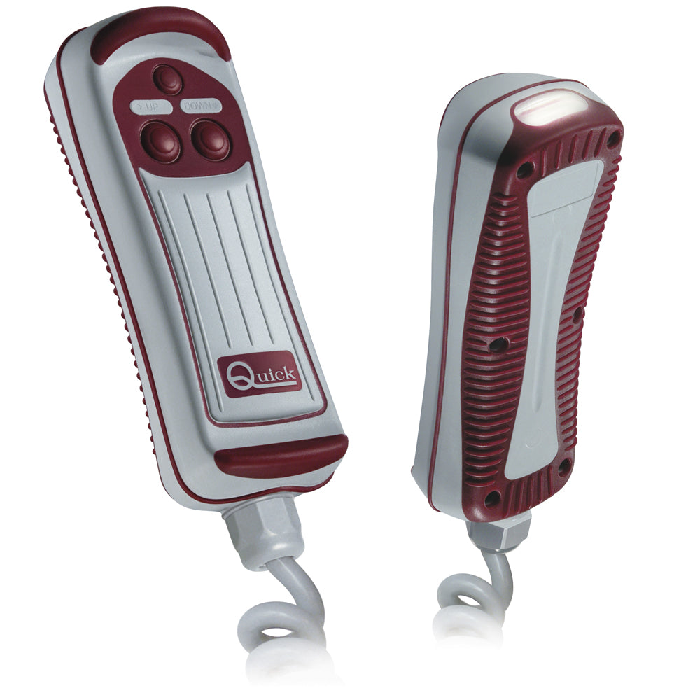 Quick HRC1002L 2 Button Remote Control with LED * Waterproof Handheld Controller for Marine Equipment