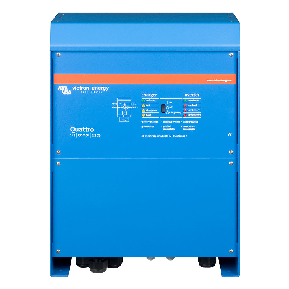 Victron Energy Quattro 12/5000/220-100/100 120V VE.Bus Multifunctional Inverter and Charger