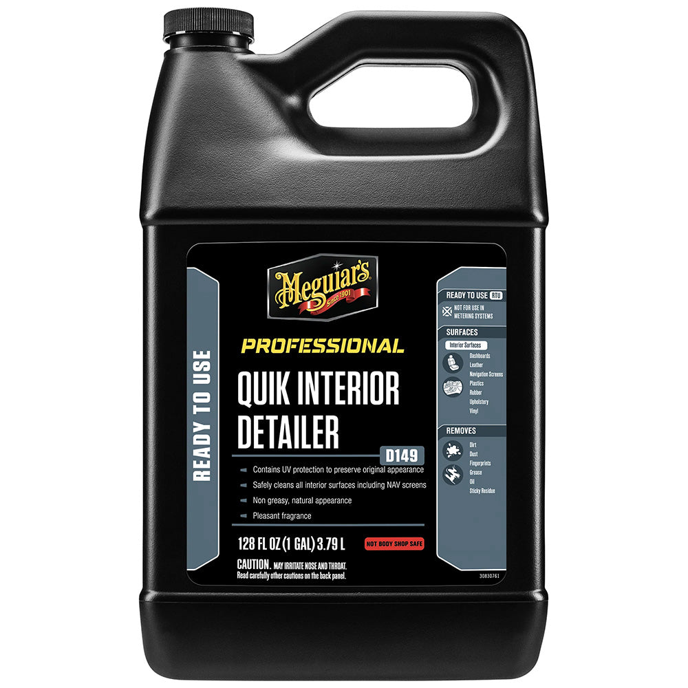 Meguiar's Quik Interior Detailer 1 Gallon - Quick Cleaning and UV Protection for Car Interiors