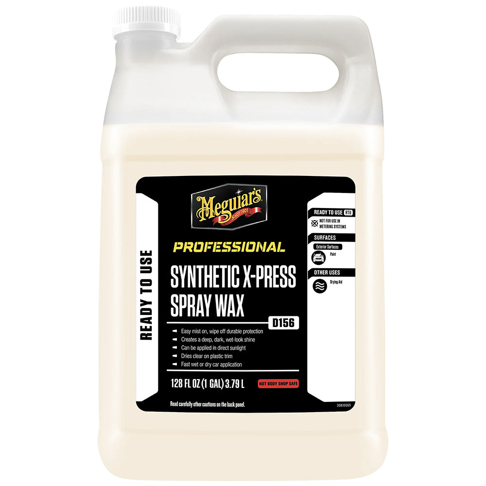 Meguiar's Synthetic X-Press Spray Wax - 1 Gallon for Deep Gloss and Durable Protection