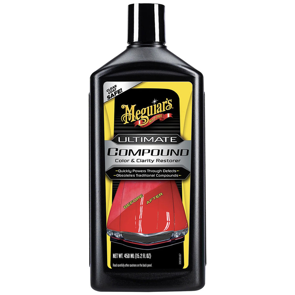 Meguiar's Ultimate Compound 16oz - Paint Restorer for Clear Coat and Single-Stage Paint