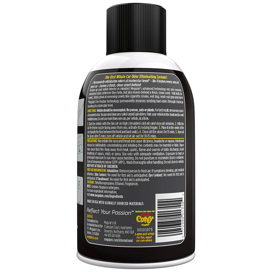 Meguiar's Whole Car Air Refresher Odor Eliminator - Black Chrome Scent