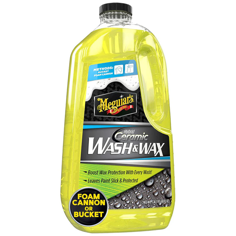 Meguiar's Hybrid Ceramic Wash & Wax - 48oz for Superior Car Cleaning and Protection